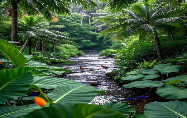 Primeval Forest Park: A Journey into the Secret Realm of the Peacock Kingdom and Tropical Rainforests-2